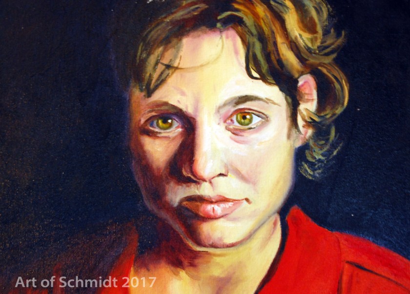 Self-Portrait in red