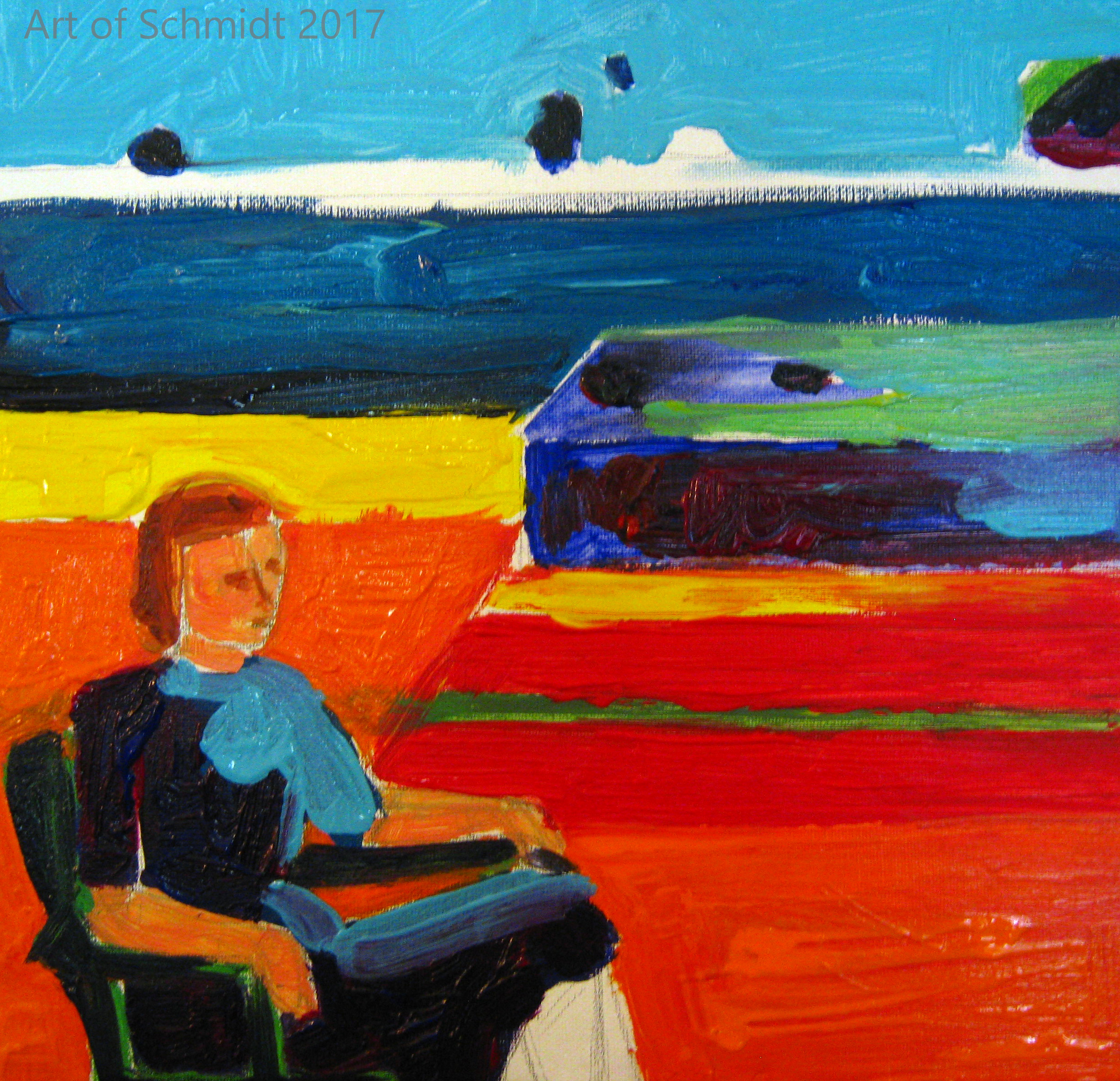 Woman on a Porch, 1958, Richard Diebenkorn