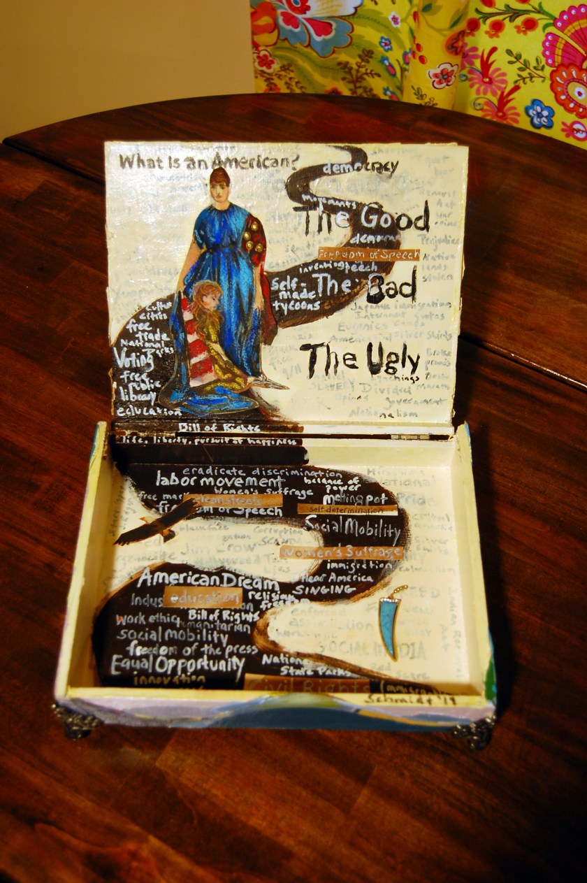 inside of box, schmidt, flat