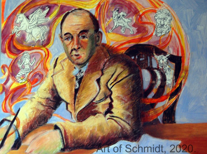 CS Lewis with watermark, flat