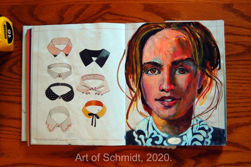 Elizabeth Shue sketch, flat