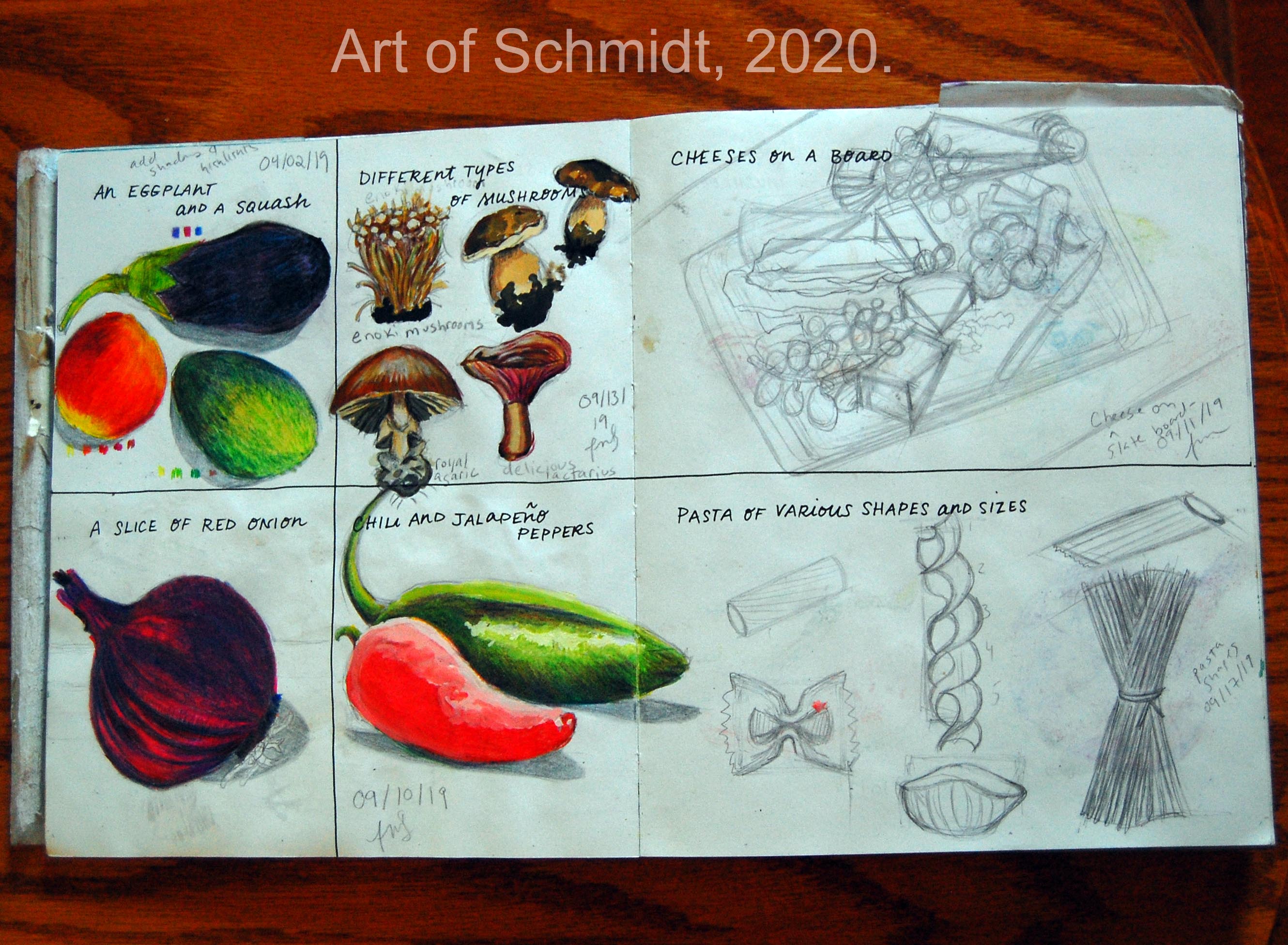 unfinished sketches, flat